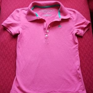 Priceaeropostale Pink Collar Shirt Size 